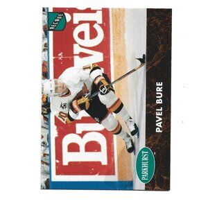 1992 French Parkhurst Pavel Bure Vancouver Canucks Rookie Hockey Card [h82]